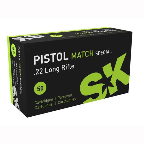 SK - PISTOL MATCH SPECIAL AMMO 22 LONG RIFLE 40GR LEAD ROUND NOSE