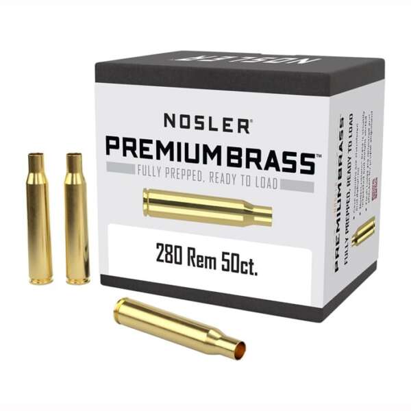 NOSLER, INC. - 280 REMINGTON BRASS CASE