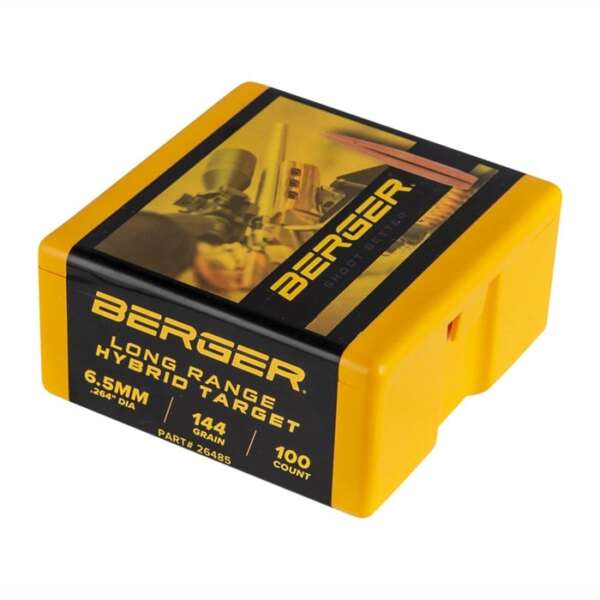 BERGER BULLETS - 6.5MM LONG RANGE HYBRID TARGET BULLETS