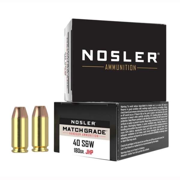 NOSLER, INC. - MATCH GRADE 40 S&W AMMO