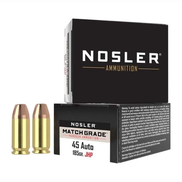 NOSLER, INC. - MATCH GRADE 45 ACP AMMO