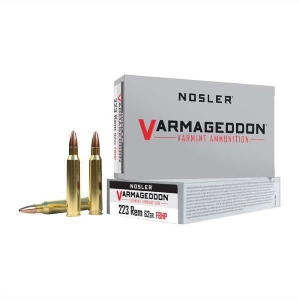 NOSLER, INC. - VARMAGEDDON AMMO 223 REMINGTON 62GR FBHP