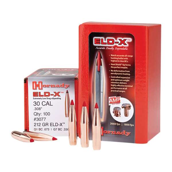 HORNADY - ELD-X 6MM (0.243') RIFLE BULLETS